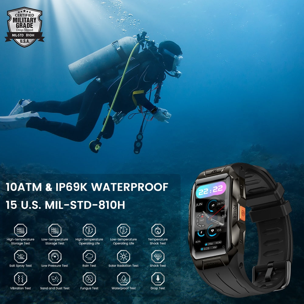 Waterproof Smartwatch with Fitness Tracker