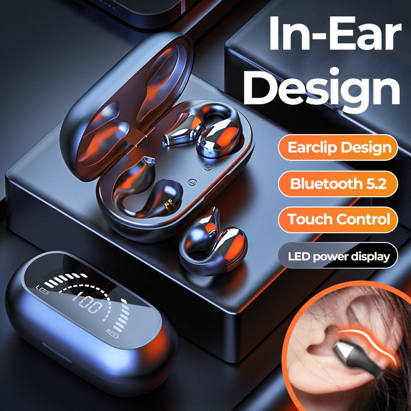 Modern Bluetooth earcuff headset