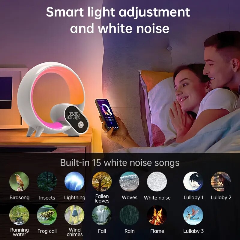 Smart Sunrise Night Light with Speaker