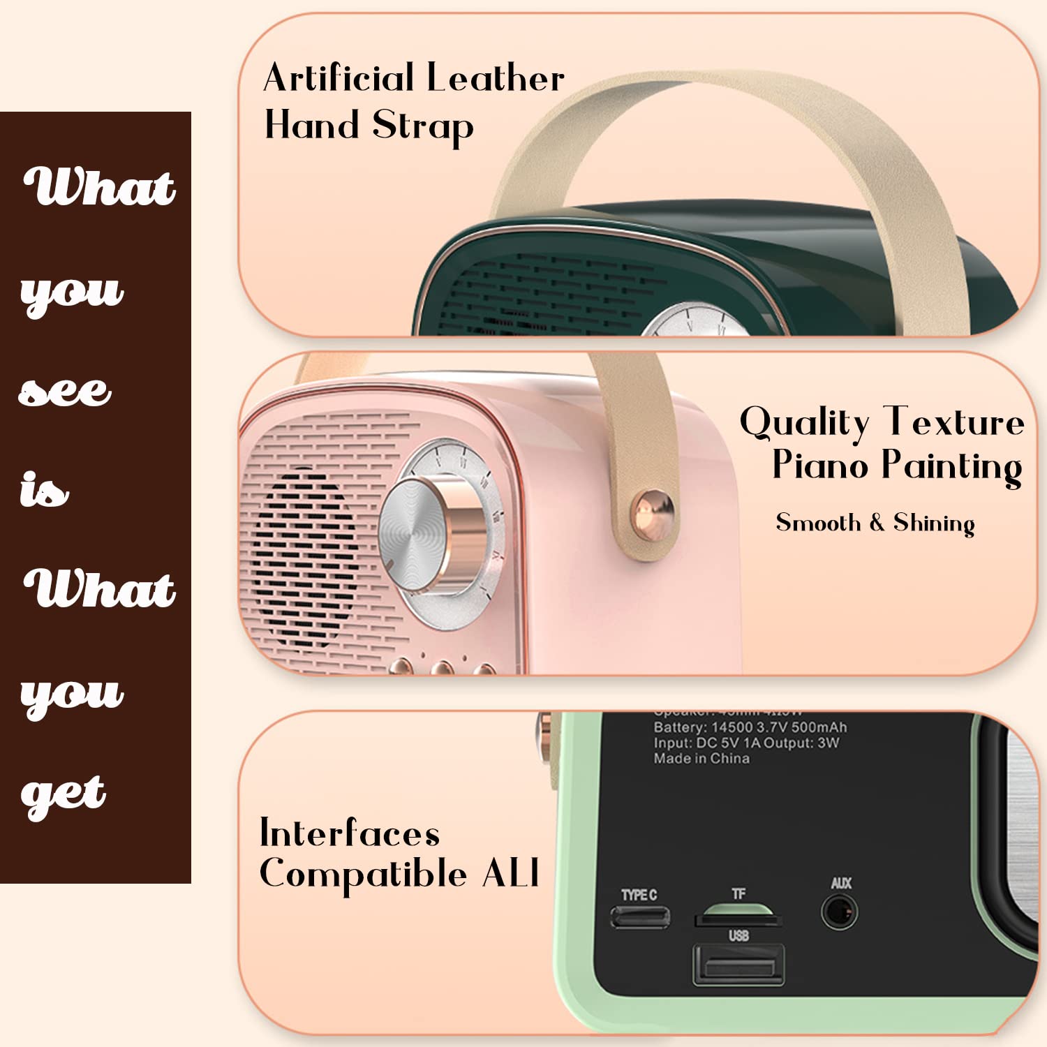 Cute Mini Speaker with FM Radio