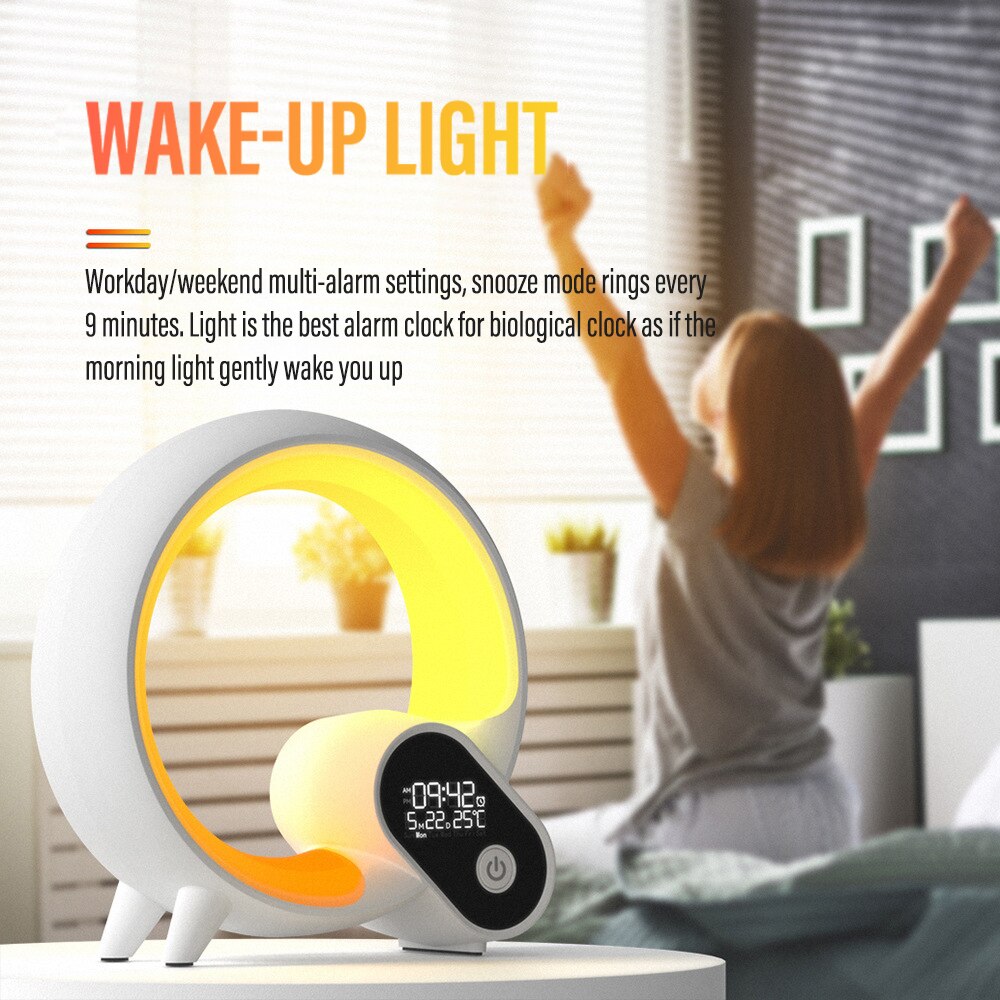 Smart Sunrise Night Light with Speaker