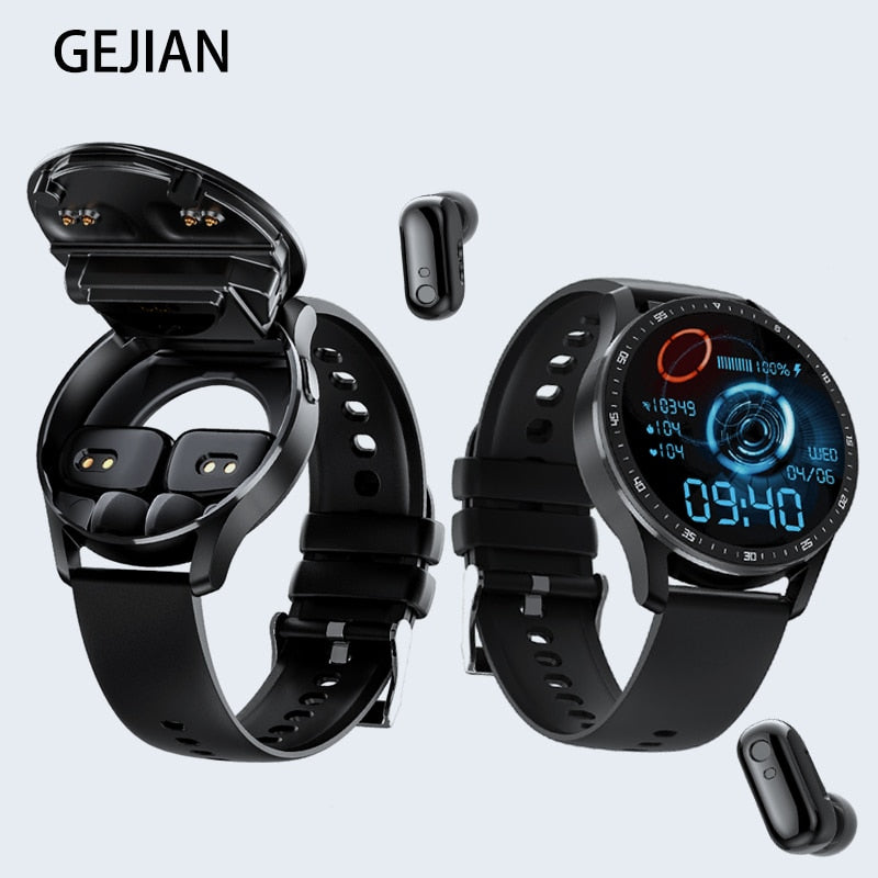 Dual Headset Smart Watch Combo