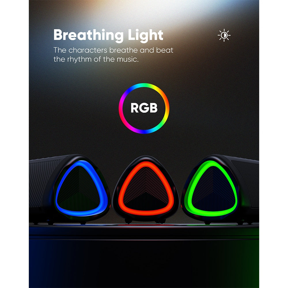 Wireless Bluetooth Speaker with RGB Lights