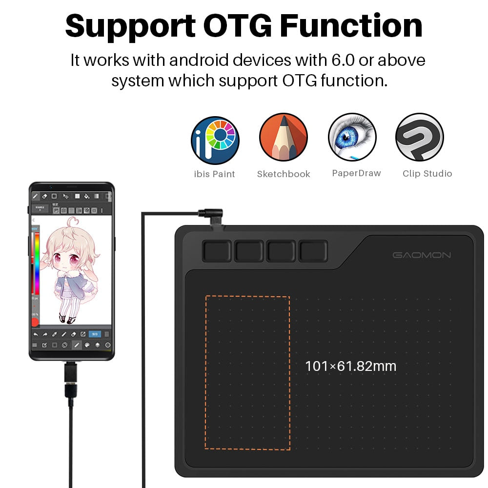 Anime Graphic Tablet with OSU Support