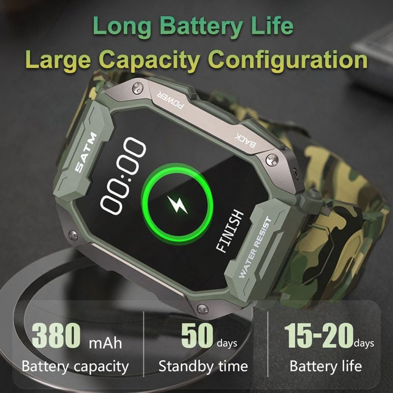 5ATM Military Smartwatch