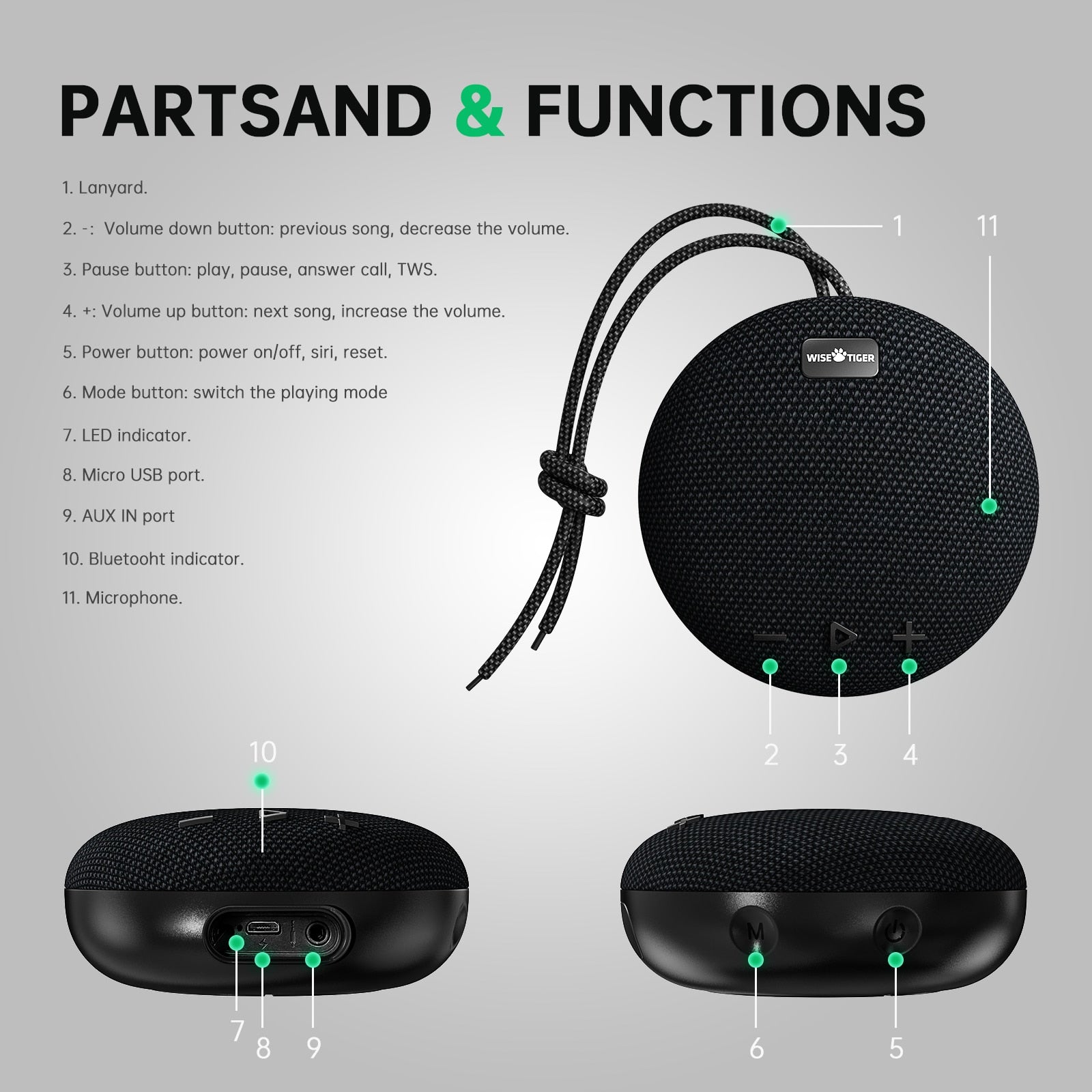 Bluetooth Speaker Portable Outdoor Sports