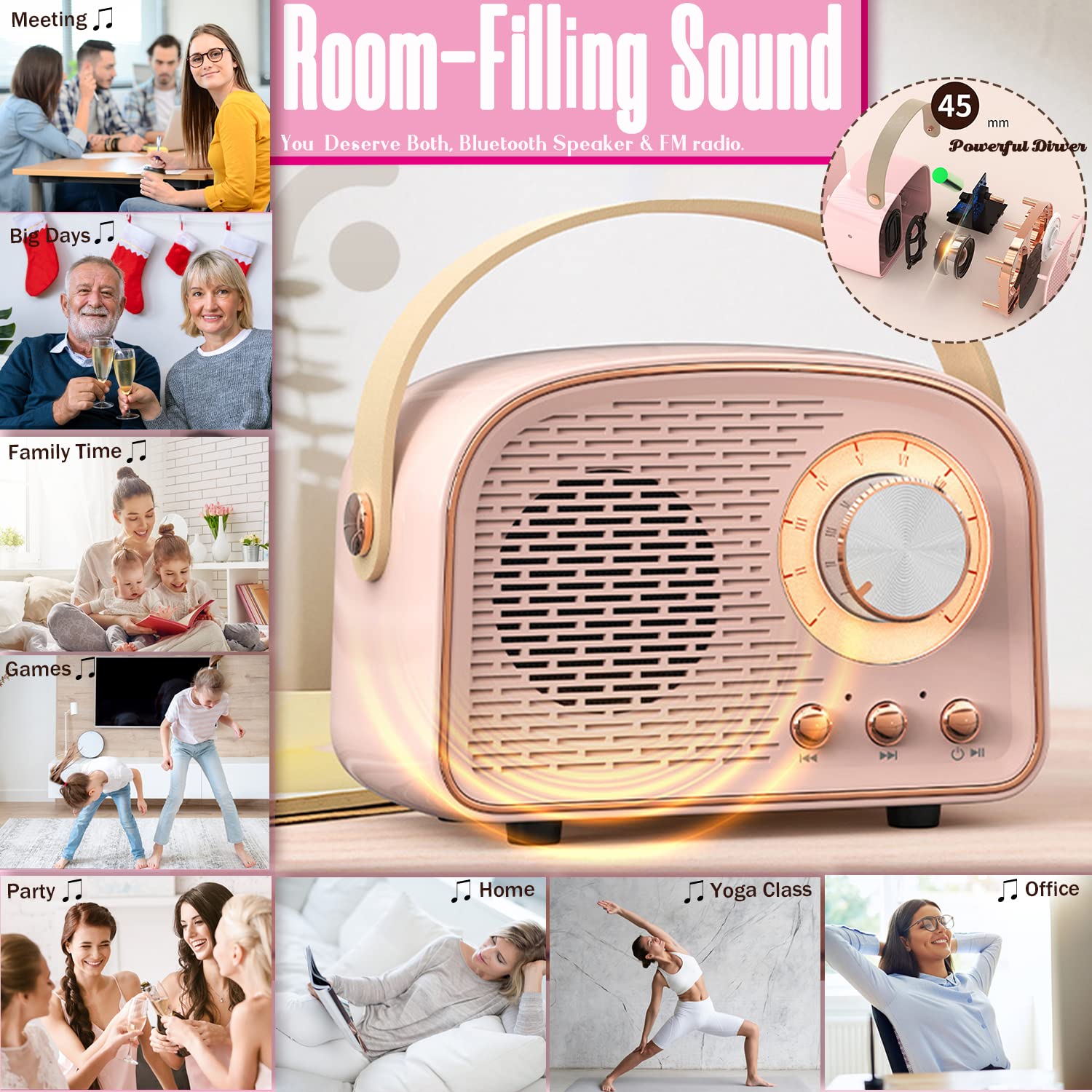 Cute Mini Speaker with FM Radio