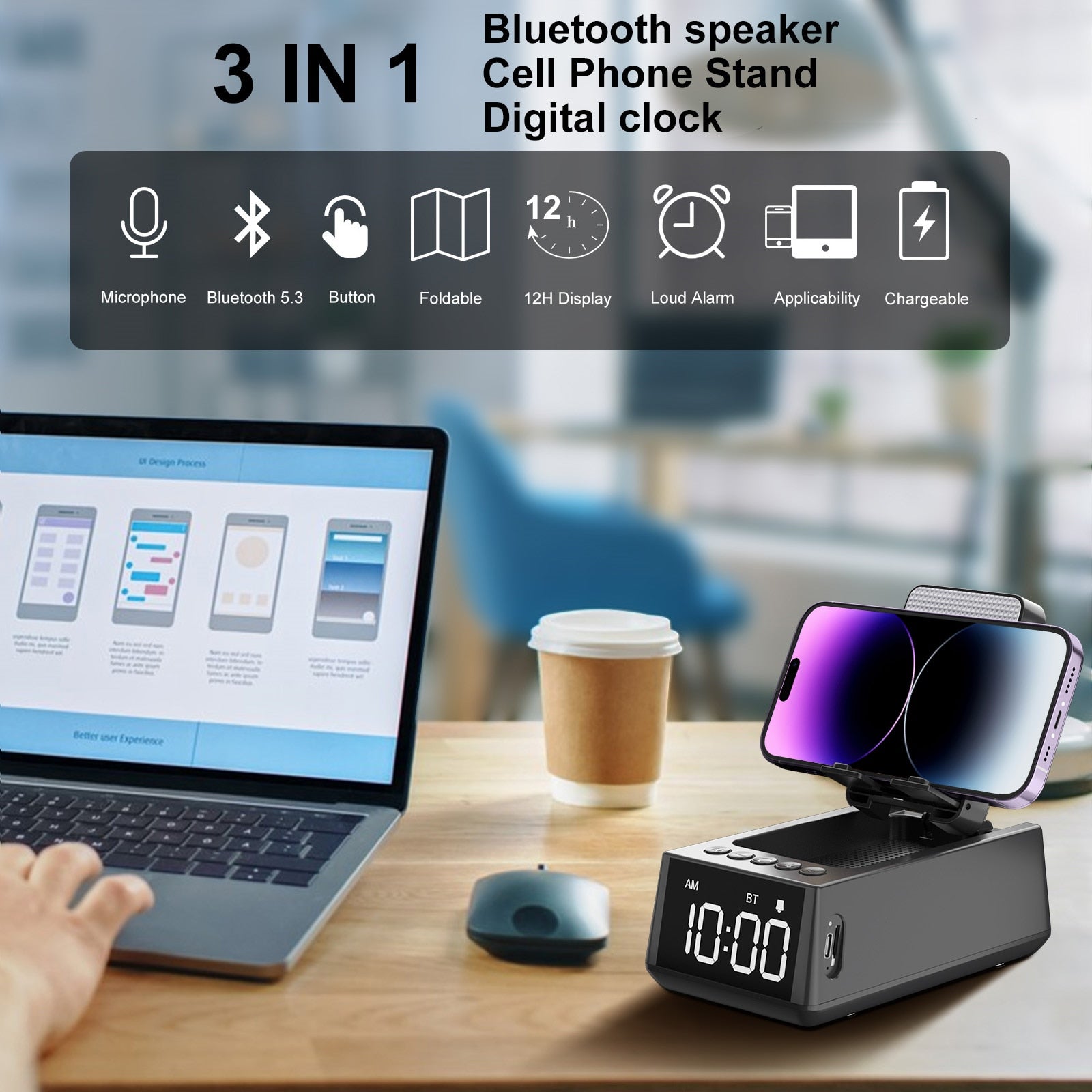 3 in 1 Bluetooth Speaker Stand